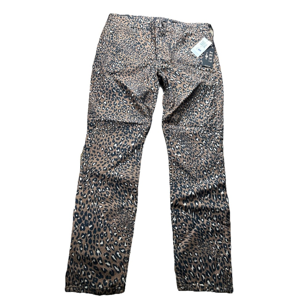 Jen7 by 7 For All Mankind Womens Ankle Skinny Leopard Print Jeans 8 30x26